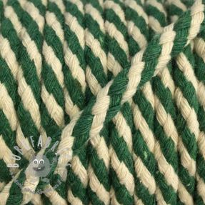 Cordino di cotone 5 mm green ecru