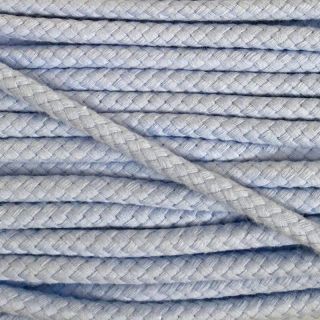 Cotton cord 8 mm light blue