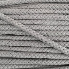 Cotton cord 8 mm light grey