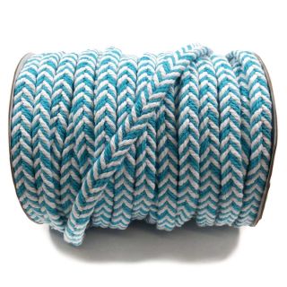 Cotton cord twisted aqua