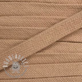 Cordino di cotone piatto 13 mm beige