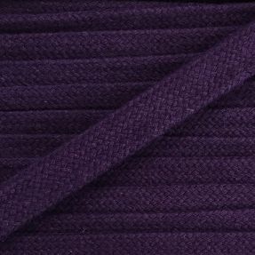 Cotton cord flat 17 mm purple