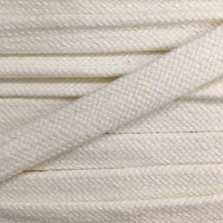 Cotton cord flat 17 mm cream