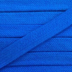 Cotton cord flat 17 mm blue