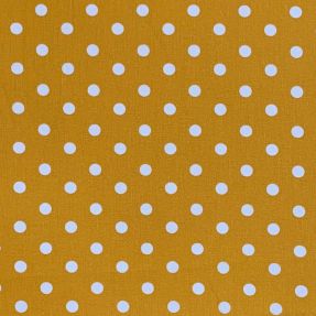 Cotton fabric Dots ochre