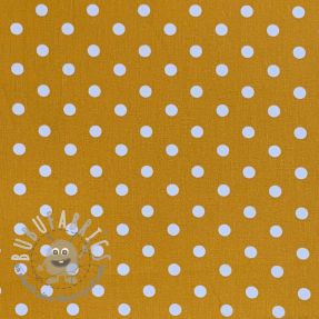 Tessuto di cotone Dots ochre