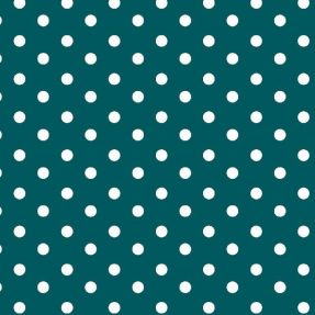 Cotton fabric Dots petrol