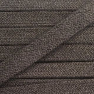 Cotton cord flat 17 mm dark grey