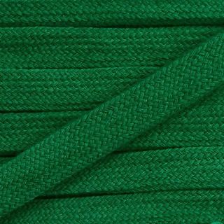 Cotton cord flat 17 mm dark green