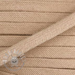 Cordino di cotone piatto 15 mm beige