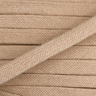 Cotton cord flat 20 mm beige