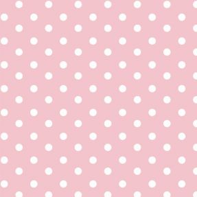 Cotton fabric Dots rose