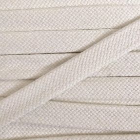 Cotton cord flat 20 mm cream