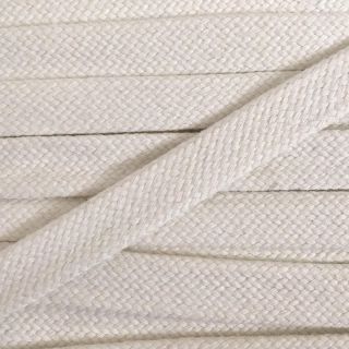 Cotton cord flat 20 mm cream