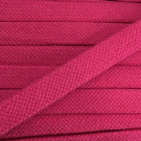 Cotton cord flat 20 mm fuchsia