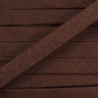 Cotton cord flat 20 mm choco