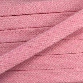 Cotton cord flat 20 mm melange rose