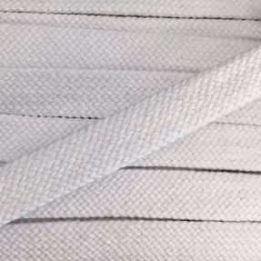 Cotton cord flat 20 mm white