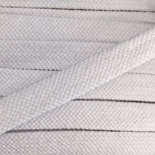 Cotton cord flat 20 mm white