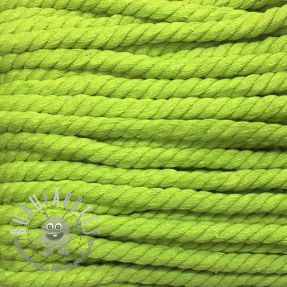 Cordino di cotone ritorto 12 mm lime