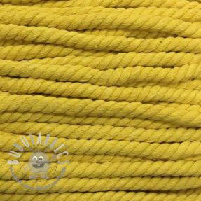 Cordino di cotone ritorto 12 mm yellow