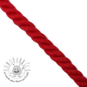 Cordino di cotone ritorto 2,5 cm red