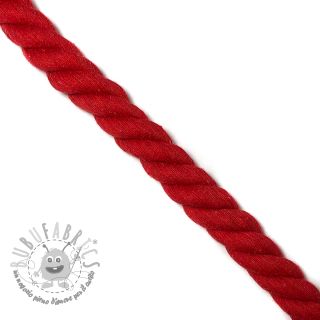 Cordino di cotone ritorto 2,5 cm red