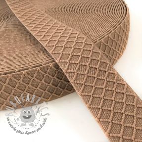 Elastico liscio 4 cm Rhombus beige