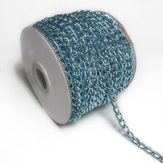 Coat Hanging Chain Loop 5 mm old blue