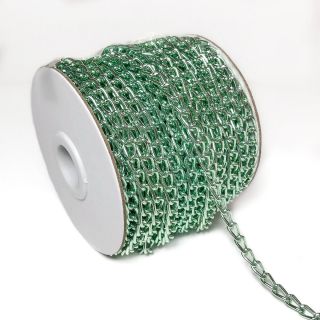 Coat Hanging Chain Loop 5 mm old green