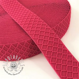 Elastico liscio 4 cm Rhombus fuchsia