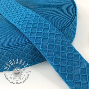 Elastico liscio 4 cm Rhombus turquoise