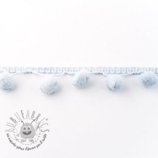 Bordatura con pompon SMALL light blue