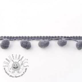 Bordatura con pompon SMALL grey