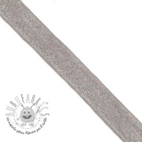 Elastico per bordatura glitter 20 mm grey