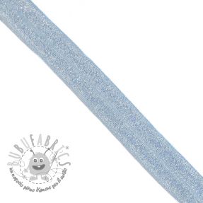 Elastico per bordatura glitter 20 mm light blue