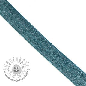 Elastico per bordatura glitter 20 mm petrol