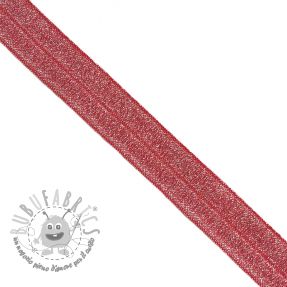 Elastico per bordatura glitter 20 mm red