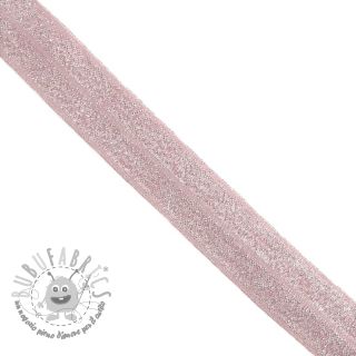 Elastico per bordatura glitter 20 mm rose