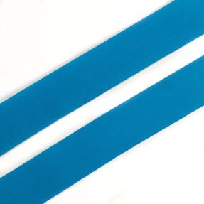 Bias binding elastic matt 20 mm aqua