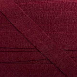 Bias binding elastic matt 20 mm bordeaux