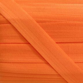 Bias binding elastic matt 20 mm orange