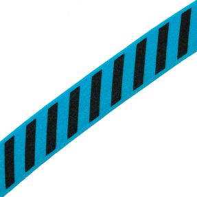 Bias binding elastic STRIPE 20 mm aqua