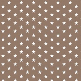 Cotton fabric Petit stars taupe