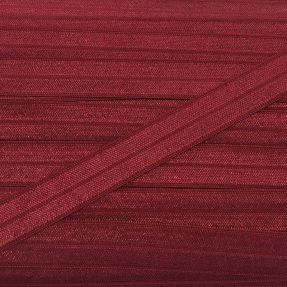 Bias binding elastic 15 mm bordeaux