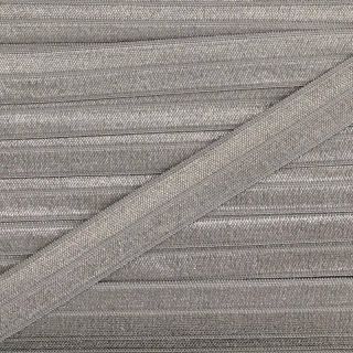 Bias binding elastic 15 mm light grey