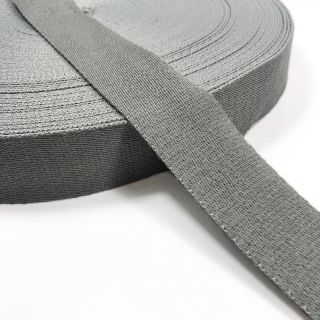 Cotton webbing 4 cm light grey