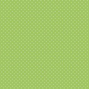 Cotton fabric Petit dots lime