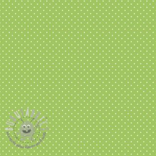 Tessuto di cotone Petit dots lime