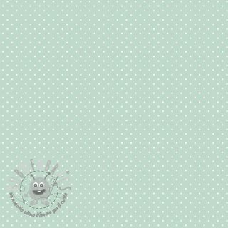 Tessuto di cotone Petit dots mint